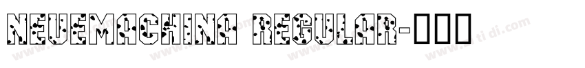 NeueMachina Regular字体转换